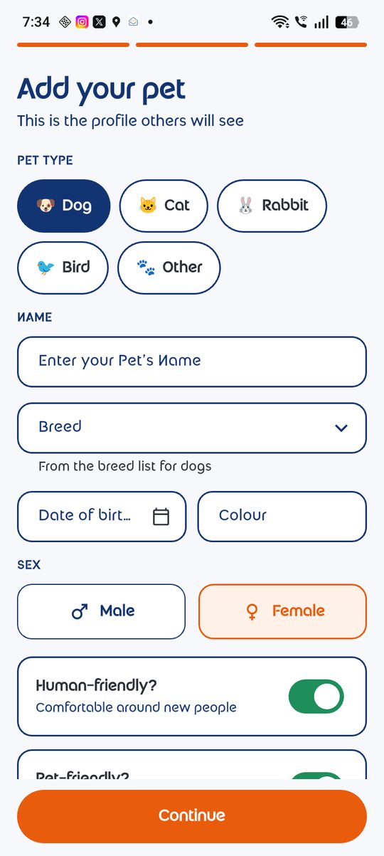 Spottail — Add your pet